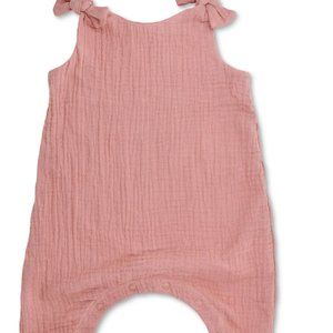 Apple Park Organic Muslin Overall - Terra Cotta